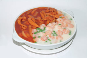 H04. Shrimp & Chicken Fried Rice in Cream & Tomato Sauce